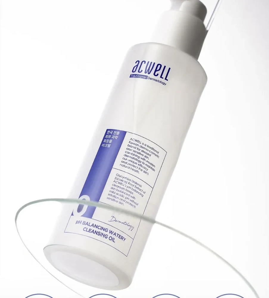 Успокаивающее гидрофильное масло Acwell pH Balancing Watery Cleansing Oil 200ml - фото2