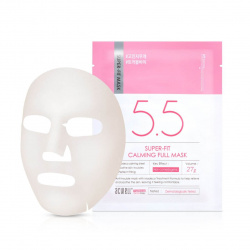 Успокаивающая тканевая маска для чувствительной кожи Acwell Super-Fit Calming Full Mask - фото