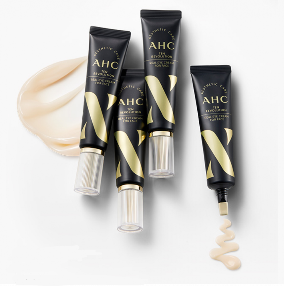Антивозрастной крем для век с эффектом лифтинга AHC Ten Revolution Real Eye Cream For Face 30 мл - фото2